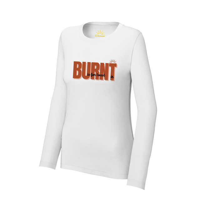 Sundercover® x Leah Koskinen “Burnt—is for toast” Women's Posi-UV LS T
