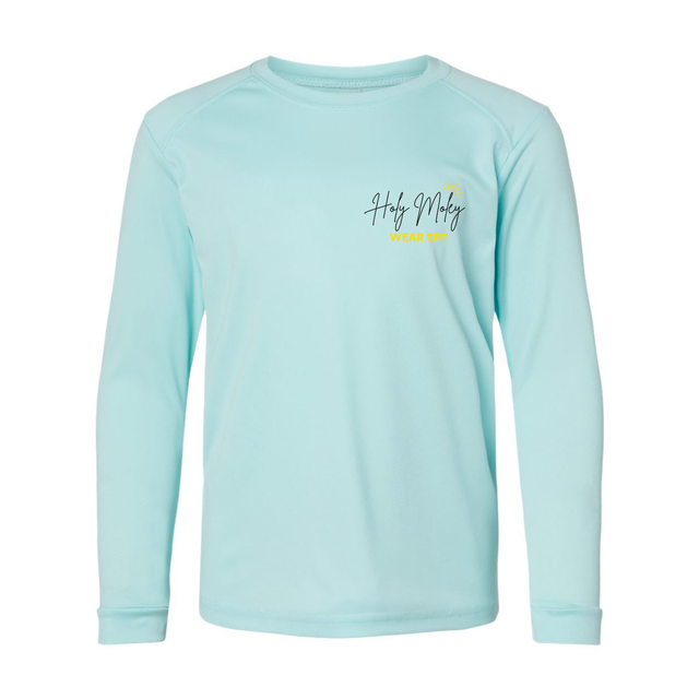 Sundercover® x Leah Koskinen Youth 'Holy Moley—Wear UPF' Performance Long Sleeve Tee