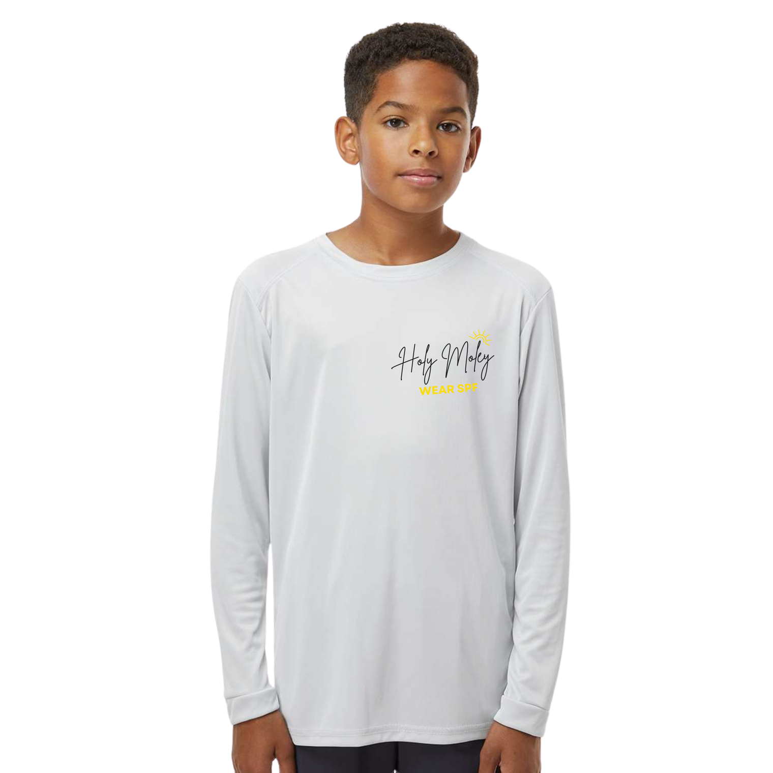 Sundercover® x Leah Koskinen Youth 'Holy Moley—Wear UPF' Performance Long Sleeve Tee